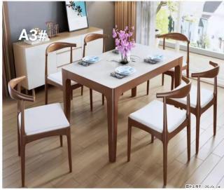 T08高级长方桌，胡桃色  1.35米带炉一桌四椅650元，现货11套。 - 神农架28生活网 snj.28life.com